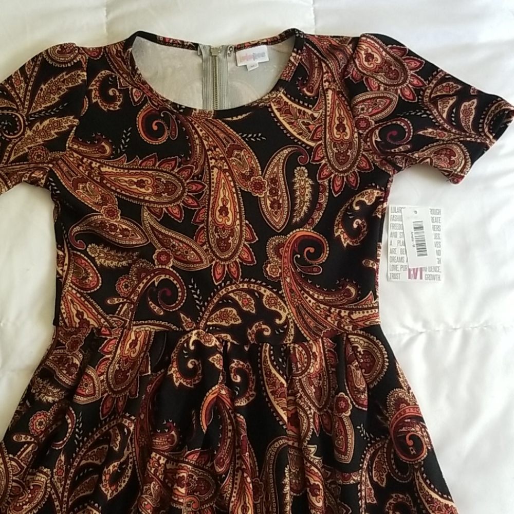 NWT Lularoe Amelia Dress in Gorgeous Paisley Print